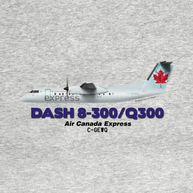 DeHavilland Canada Dash 8-300/Q300 - Air Canada Express by TheArtofFlying